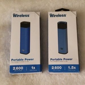 Just wireless portable chargers bundle of two